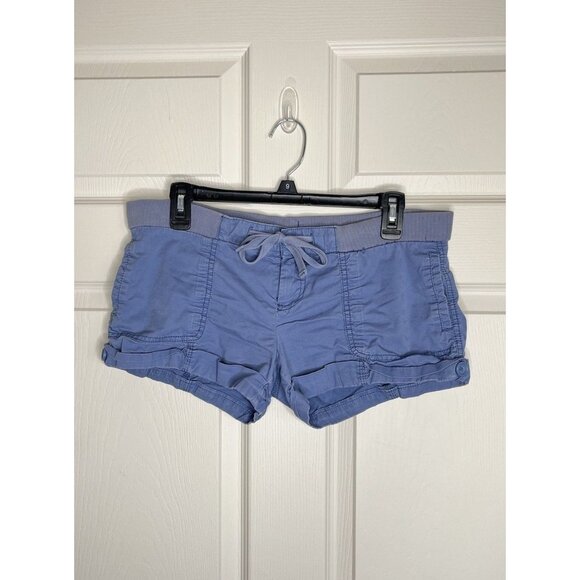 Vintage Low Rise Old Navy Blue Shorts Soft Cotton XS - Picture 1 of 4